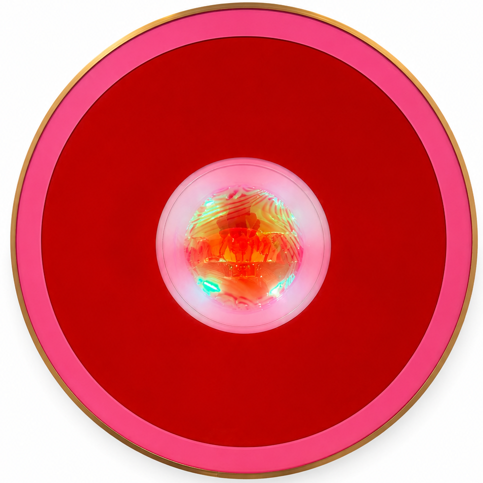 Portals 32” Pink Tangerine / Pink Chrome Orb - Maks Simone