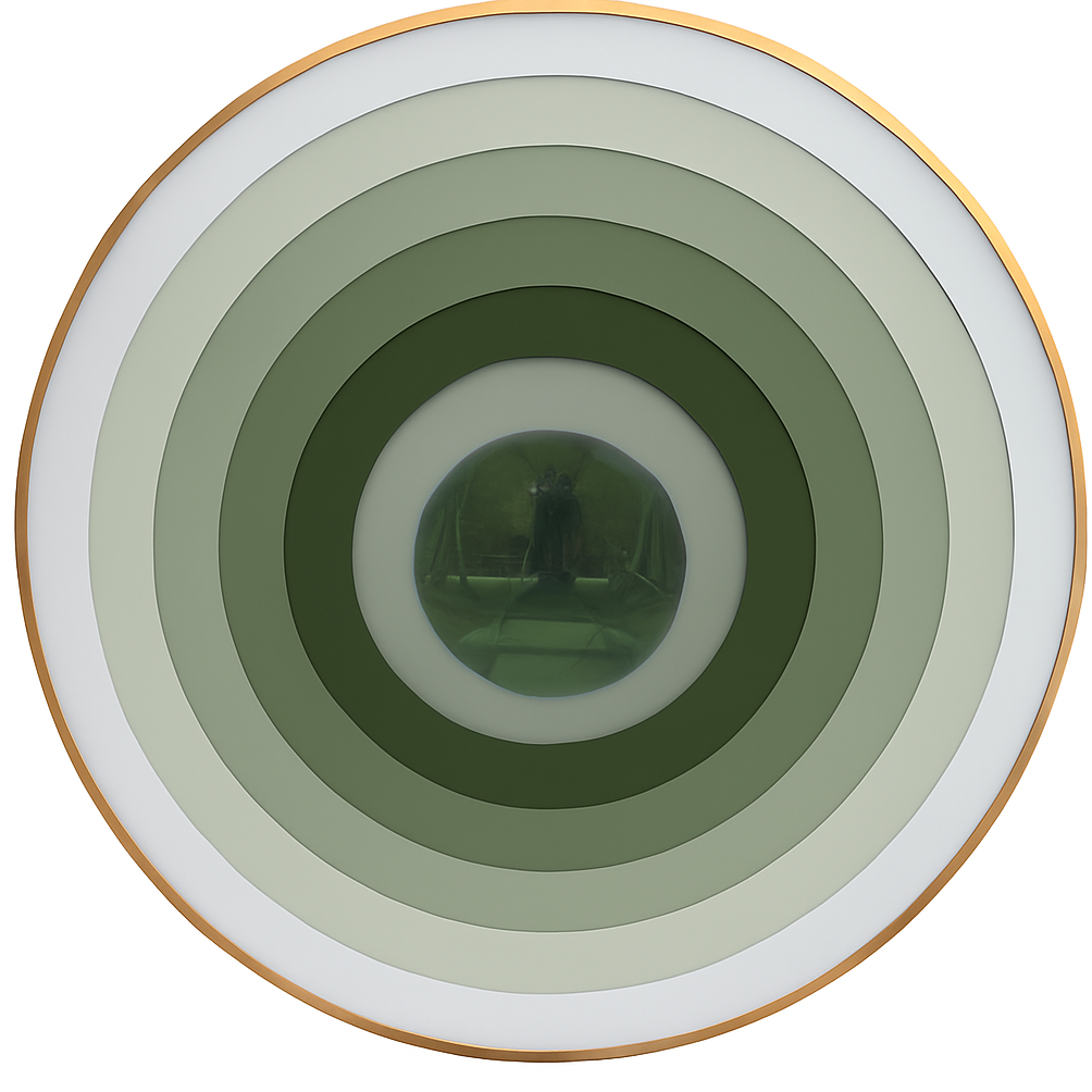 Portals 32” Sage Ombré / Forest Green - Maks Simone