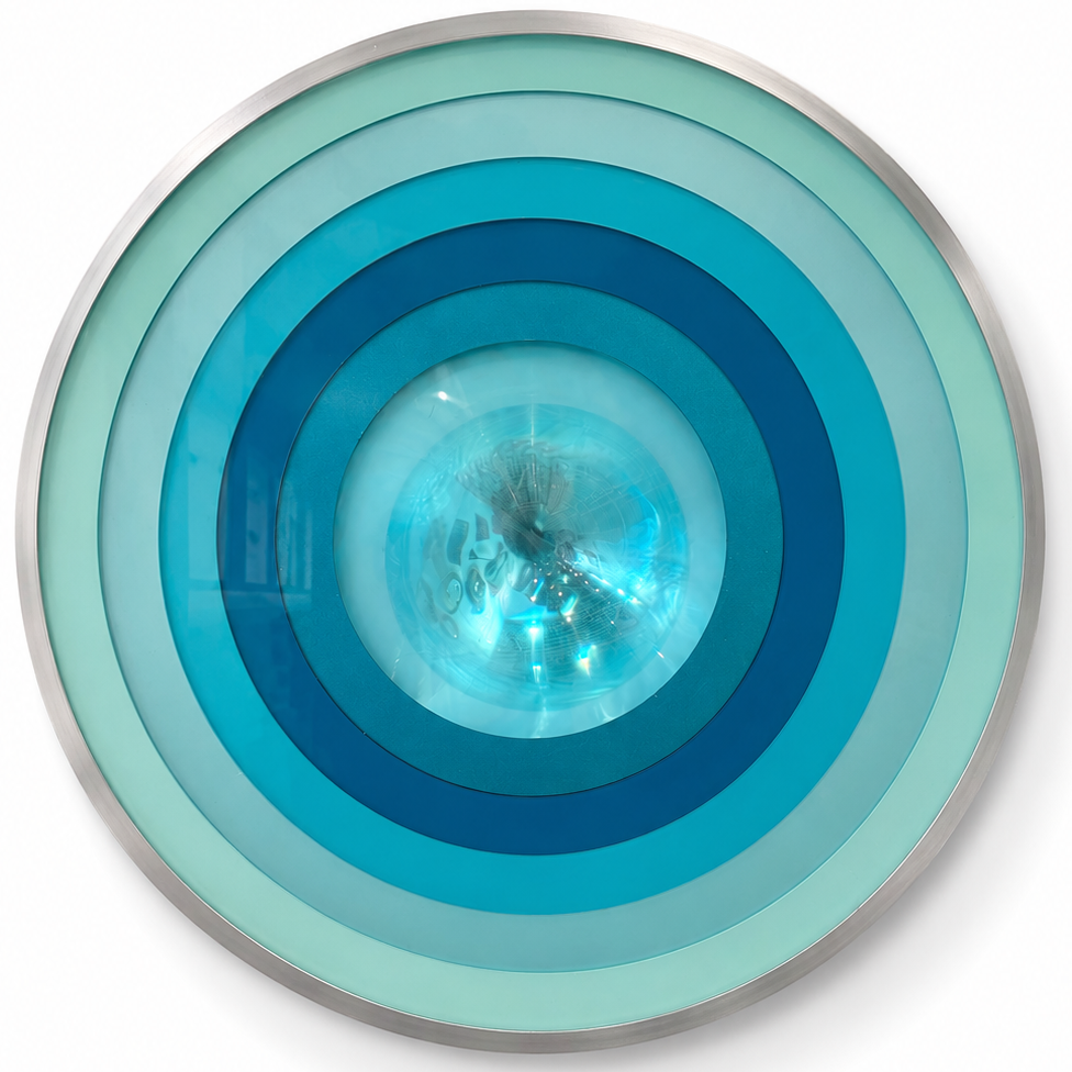 Spirit Orb 17” Tiffany Blue / Iridescent - Maks Simone