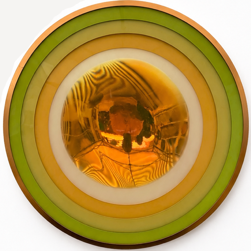 Spirit Orb 17” Citrus / Yellow Gold Chrome