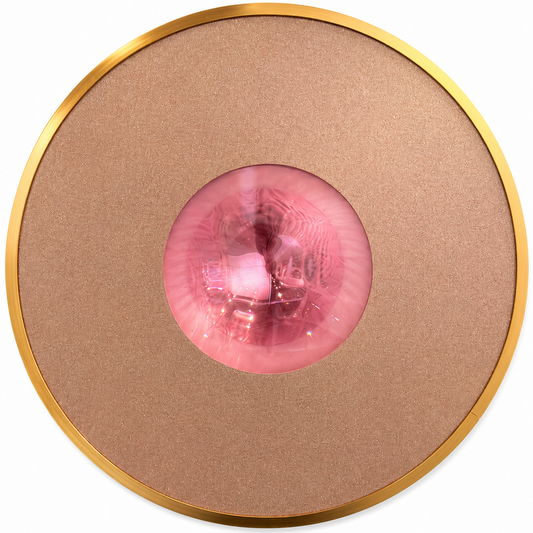 Spirit Orb 17” Champagne Glitter / Pink Chrome - Maks Simone