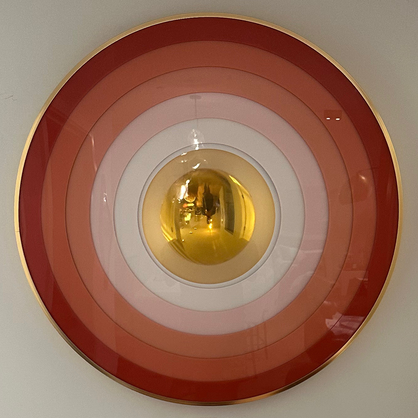 Portals 32” Orange Ombré Ring / Chrome Gold - Maks Simone