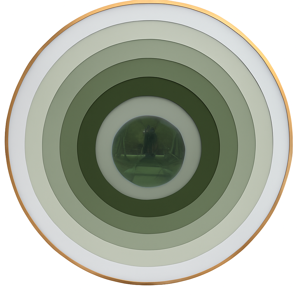 Portals 32” Sage Ombré / Forest Green - Maks Simone