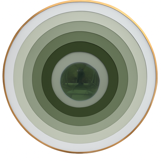 Portals 32” Sage Ombré / Forest Green - Maks Simone