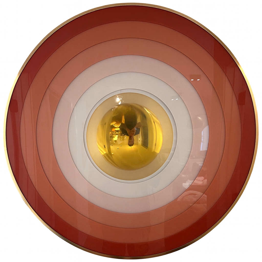 Portals 32” Orange Ombré Ring / Chrome Gold - Maks Simone