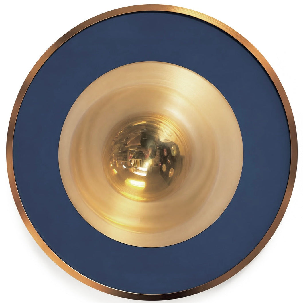 Spirit Orb 17” Dusty Blue / Gold