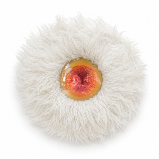 Spirit Orb 17” White Fur / Fireball
