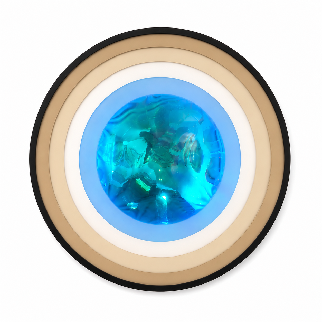 Spirit Orb 17” Taupe / Ocean Chrome