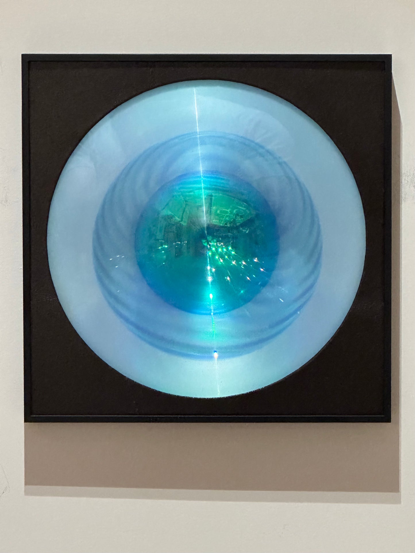Mini Moon Aura Brown Leather / Aqua Marine - Maks Simone