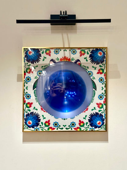 Spirit Orb Folk Print/ Blue Chrome - Maks Simone