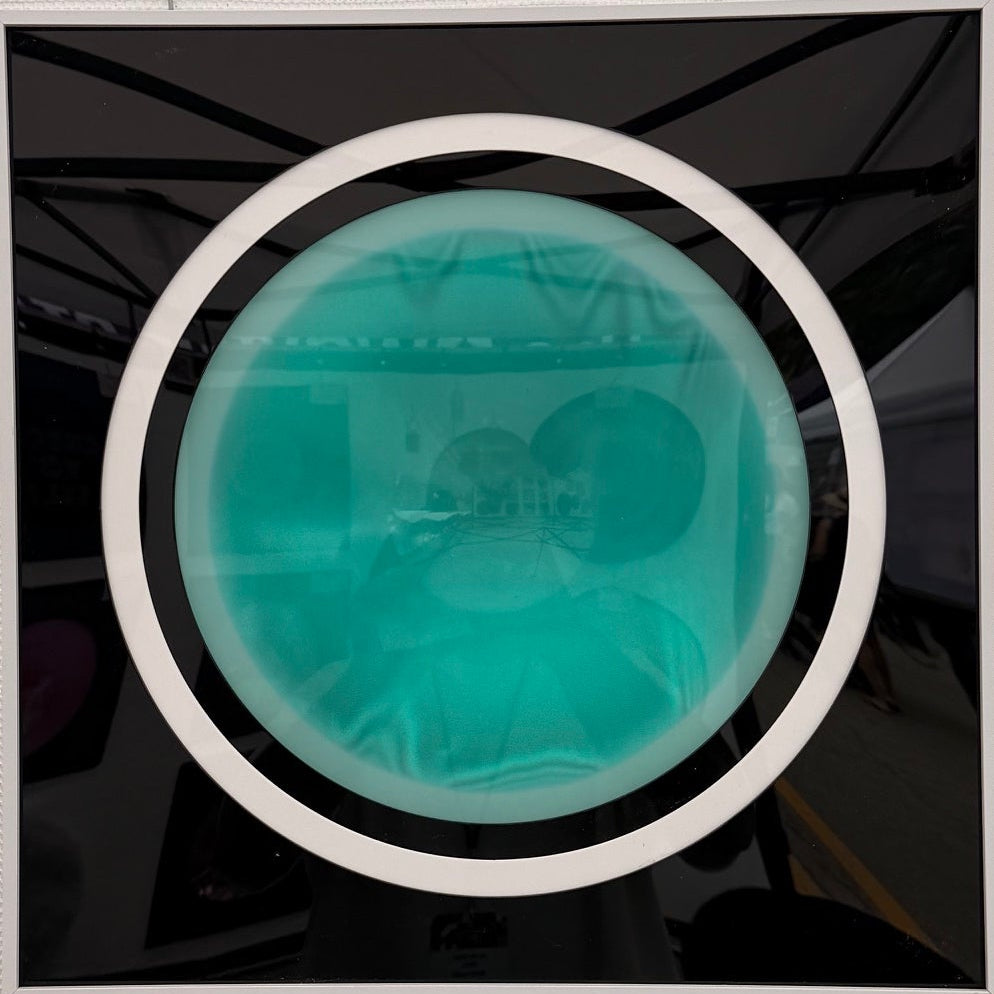 Spirit Orb Black & White/ Teal Chrome