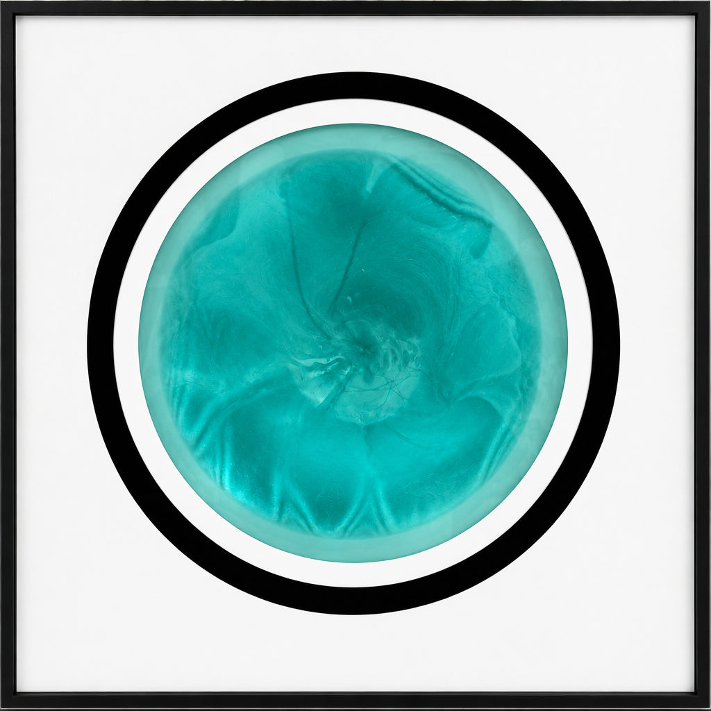 Spirit Orb White & Black/ Teal Chrome