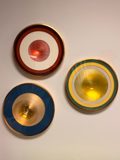 Spirit Orb 17” Dusty Blue / Gold